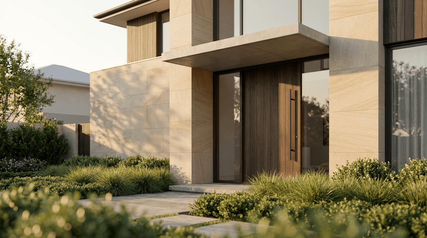 Housing assistance programs - welcoming residential building entrance